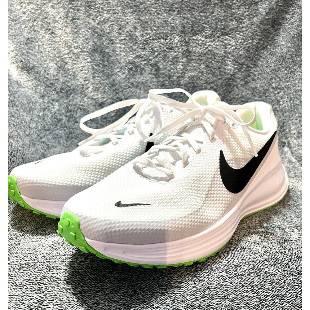 Nike Revolution 8 White Pure Platinum White Black Men's Size 13